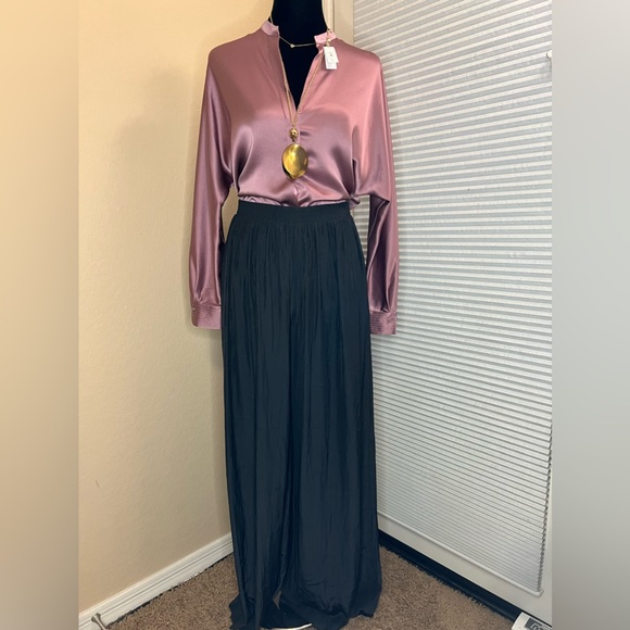 Ramy Brook Palazzo Pant in Black NWT - Picture 2 of 7